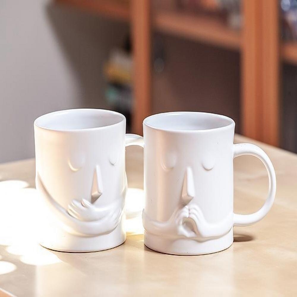 Matte White With Hugging Arms Mug