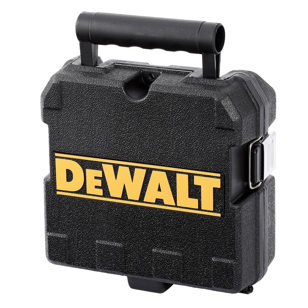 DEWALT 100 ft. Green Self-Leveling Cross Line Laser Level with (3) AA Batteries & Case DW088CG