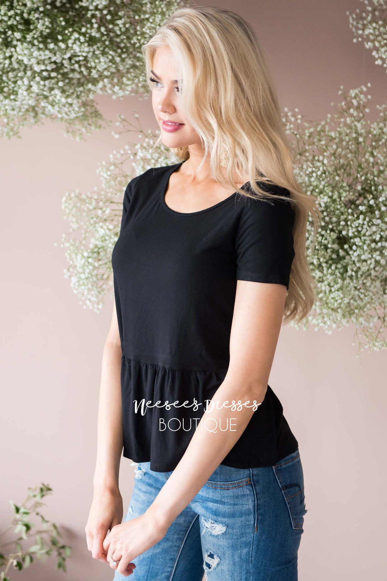 Brunch Date Peplum Top