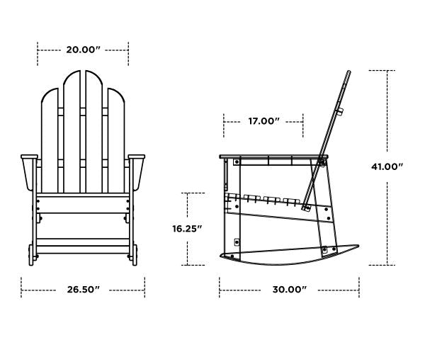 Polywood Long Island Rocking Chair ECR16