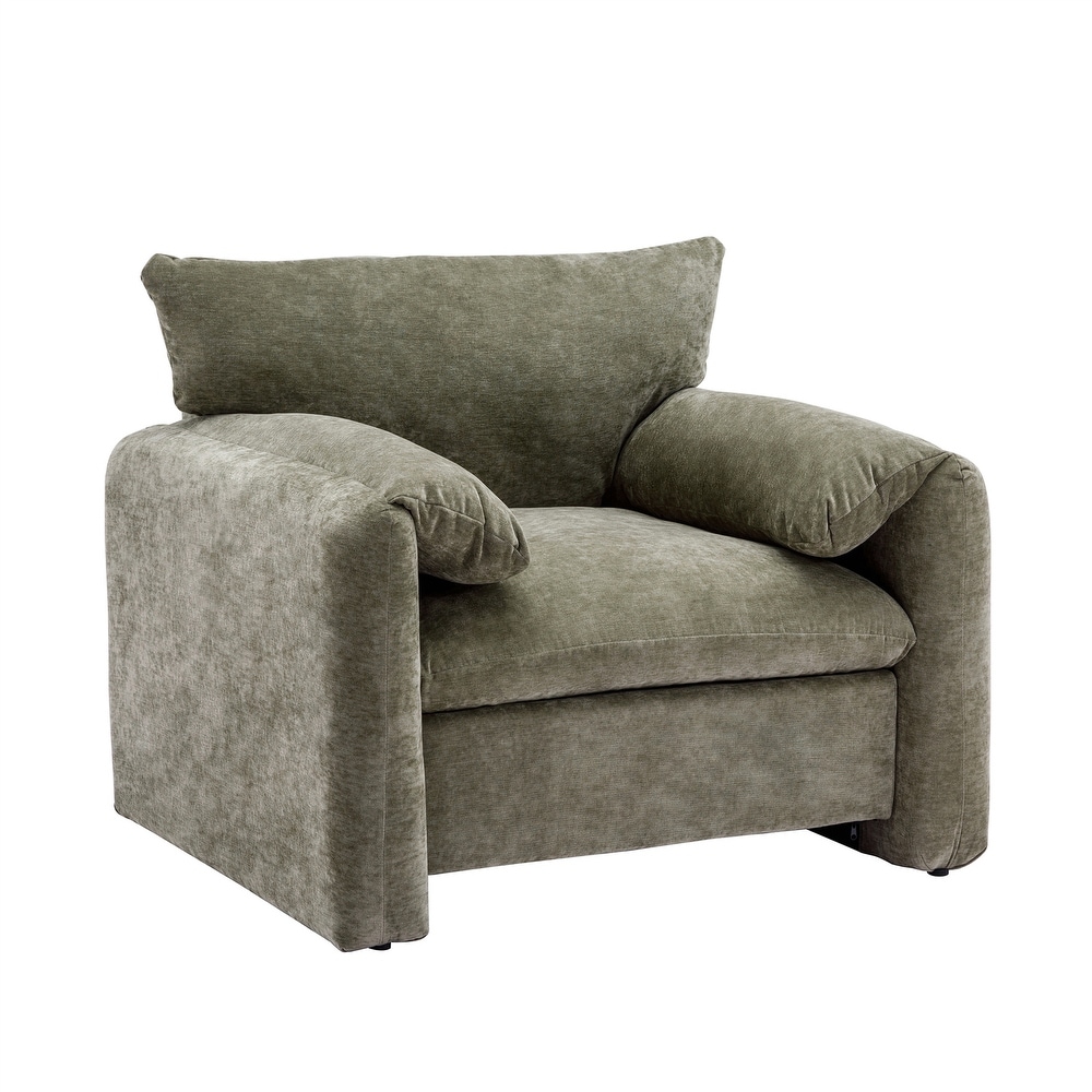 Chenille Oversized Armchair