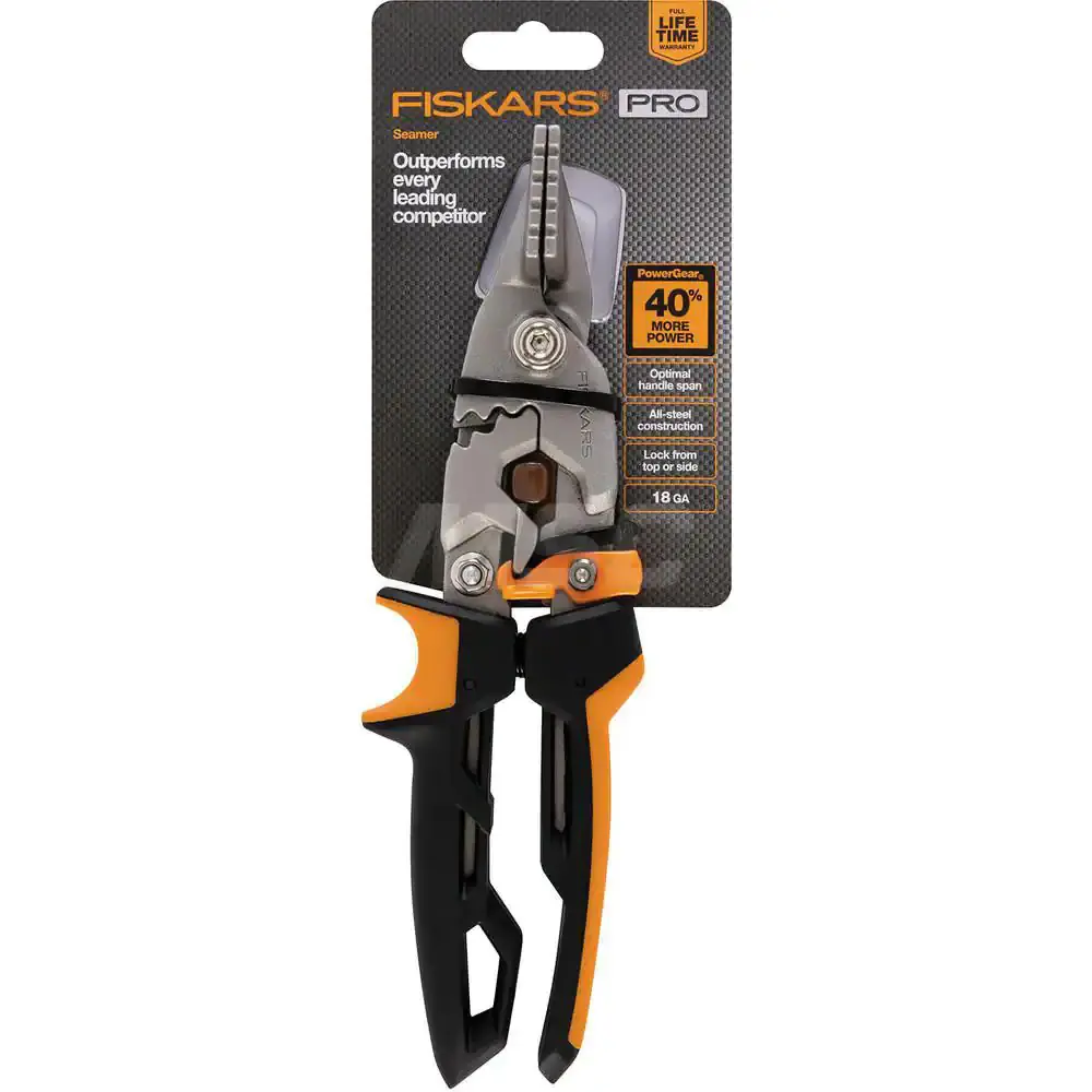 Fiskars Forged Steel Blade Seamer with Softgrip Handle ;