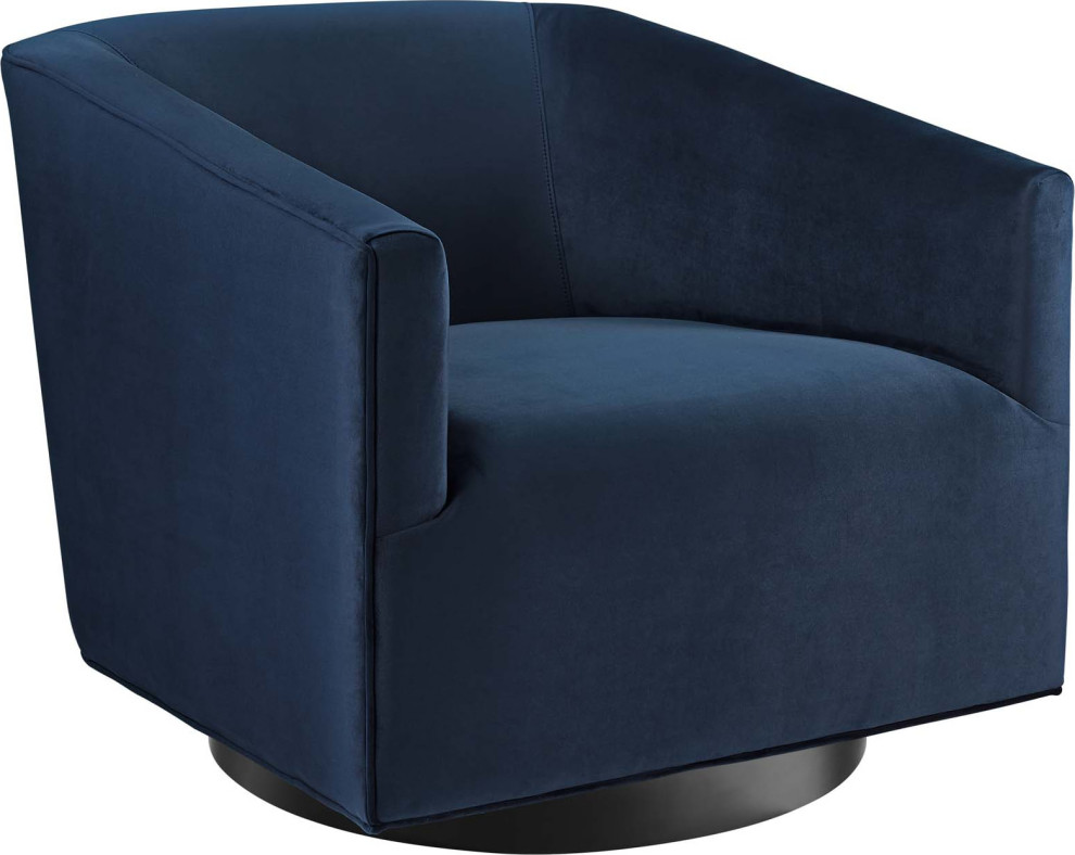 Graham Swivel Chair   Transitional   Armchairs And Accent Chairs   by HedgeApple  Houzz