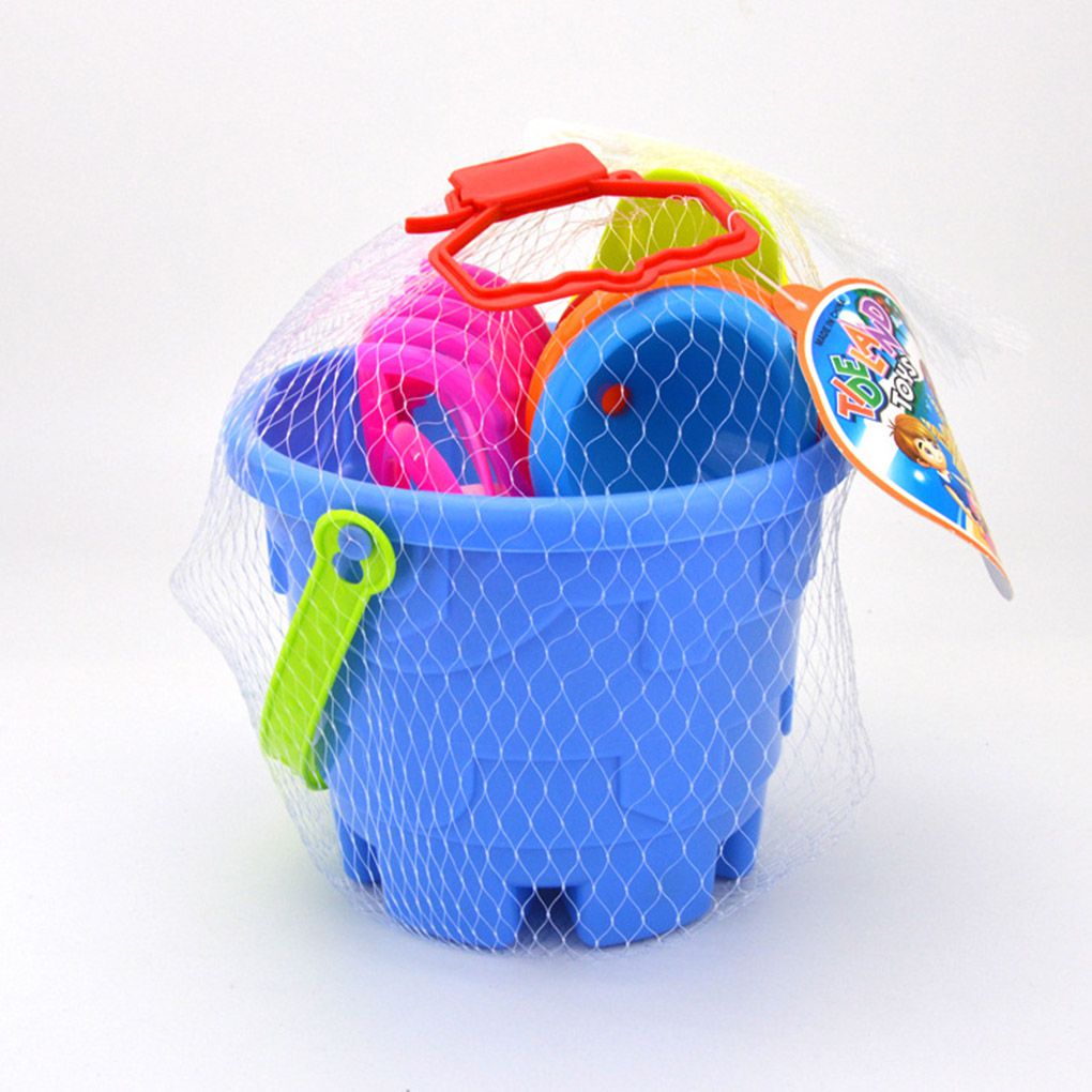 9PCS/Set Random Color Kids Sand Beach Toys Castle Bucket Spade Shovel Rake Water Tools SetKids Toys Birthday Gift