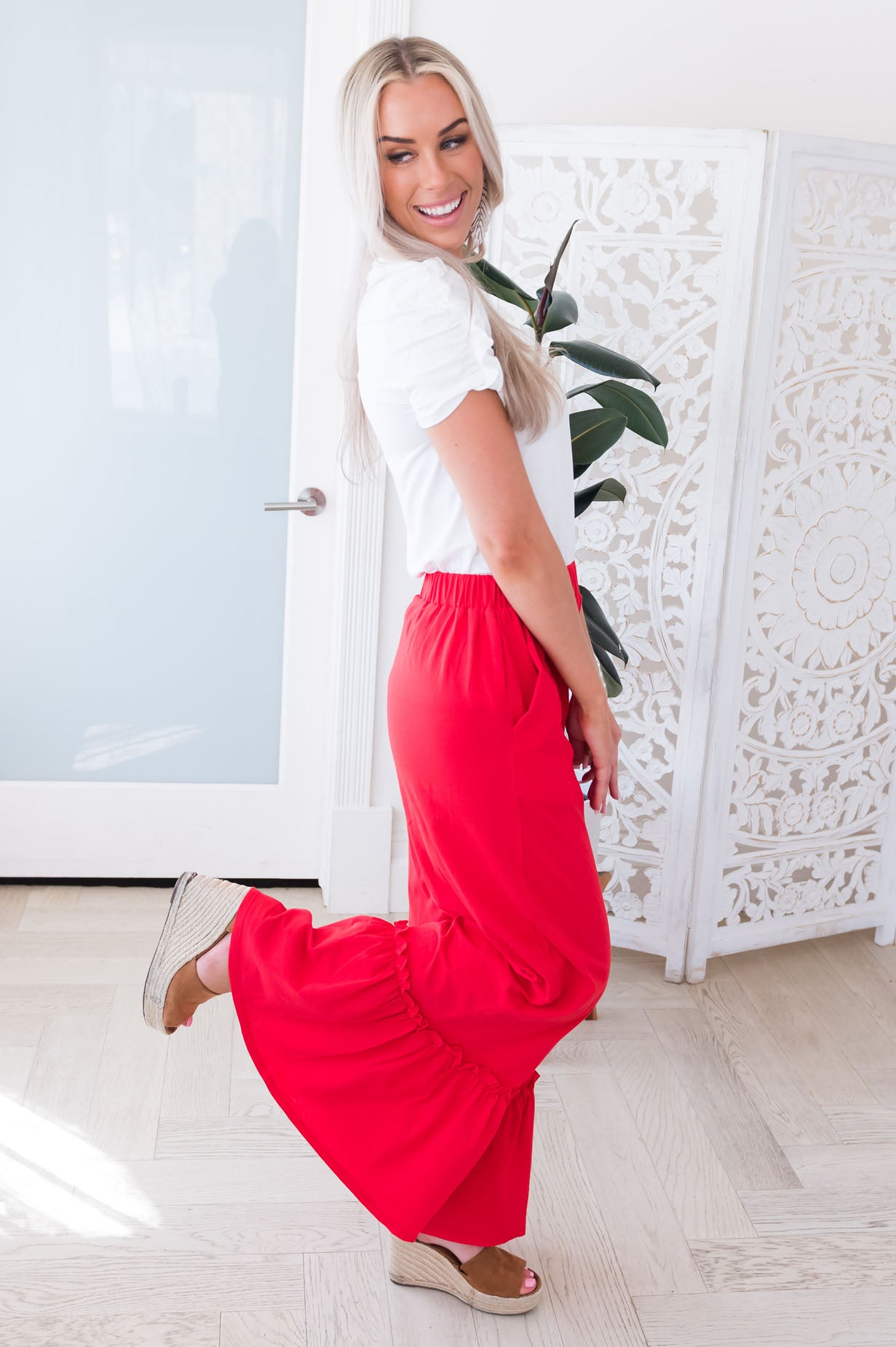 Celebration Is Key Modest Wide Leg Pants