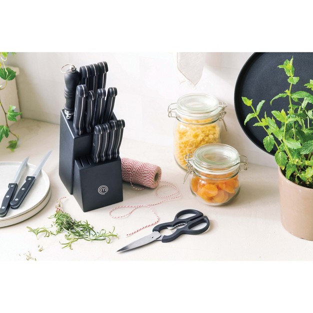 Masterchef 15 piece Knife Set Plus Knife Block