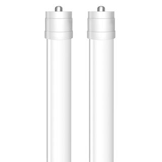 Feit Electric 40-Watt 8 ft. T8T12 FA8 Single Pin Type B Ballast Bypass Linear LED Tube Light Bulb Daylight Deluxe 6500K (2-Pack) T96865BLEDG22