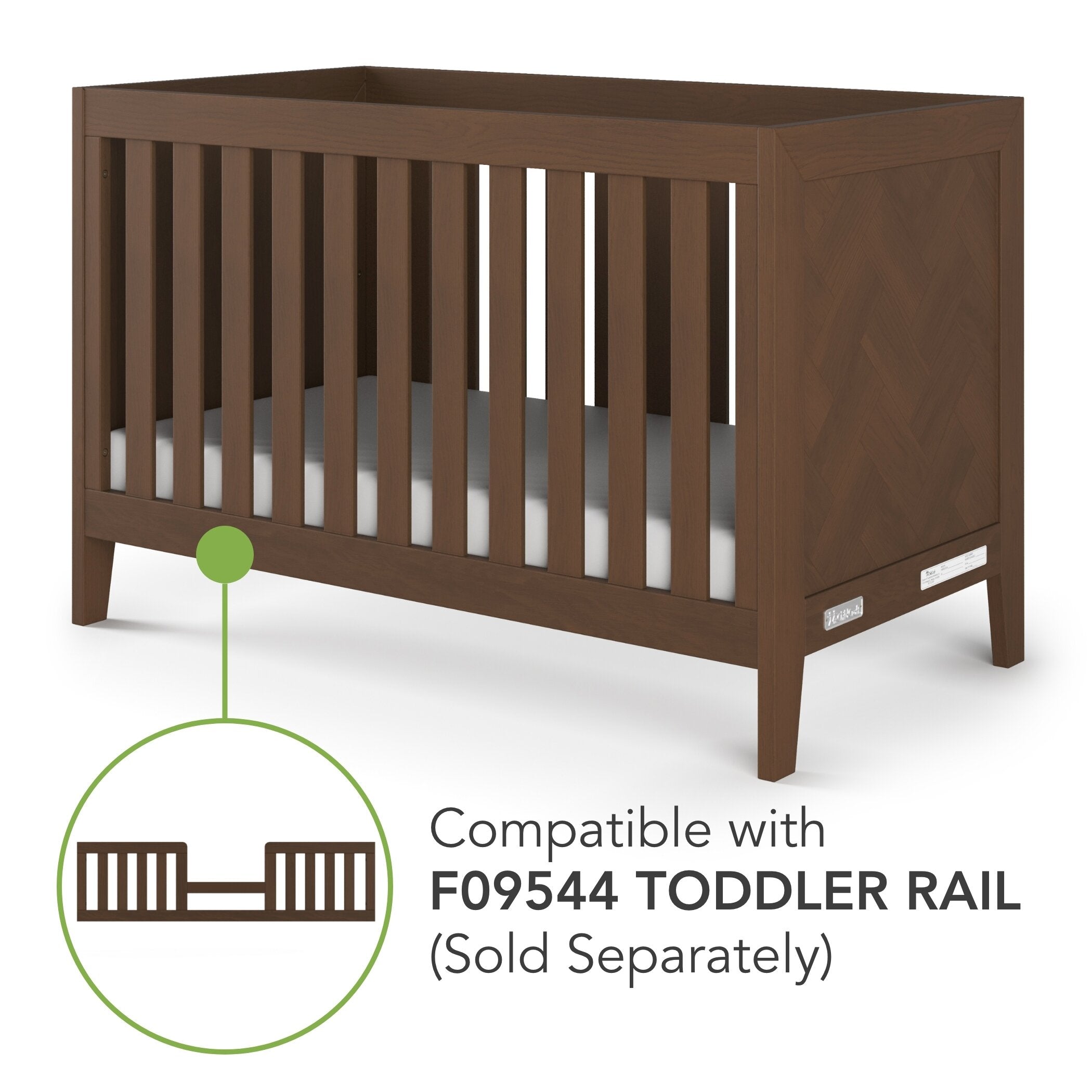 Child Craft 3-in-1 Baby Crib Kieran, Toasted Chestnut