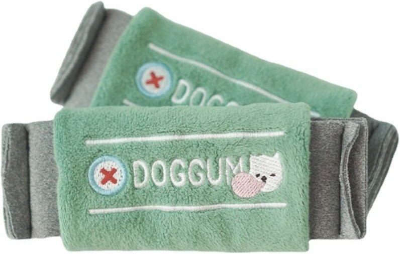 EYS Chewing Gum Plush Hide and Seek Treats Game Dog Toy， Green