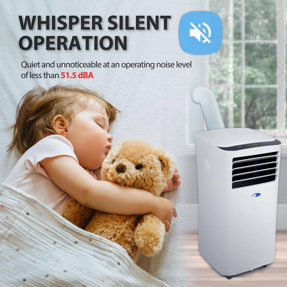 Whynter Compact Size 10000 BTU Portable Air Conditioner with Dehumidifier Activated Carbon Air Filter and Washable Pre-Filter ARC-102CS