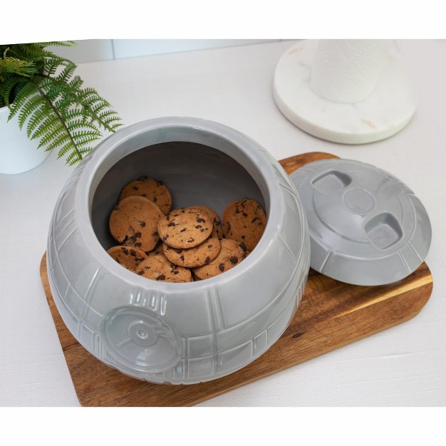 Ukonic Star Wars Death Star Ceramic Cookie Jar Container 9 75 Inches Tall