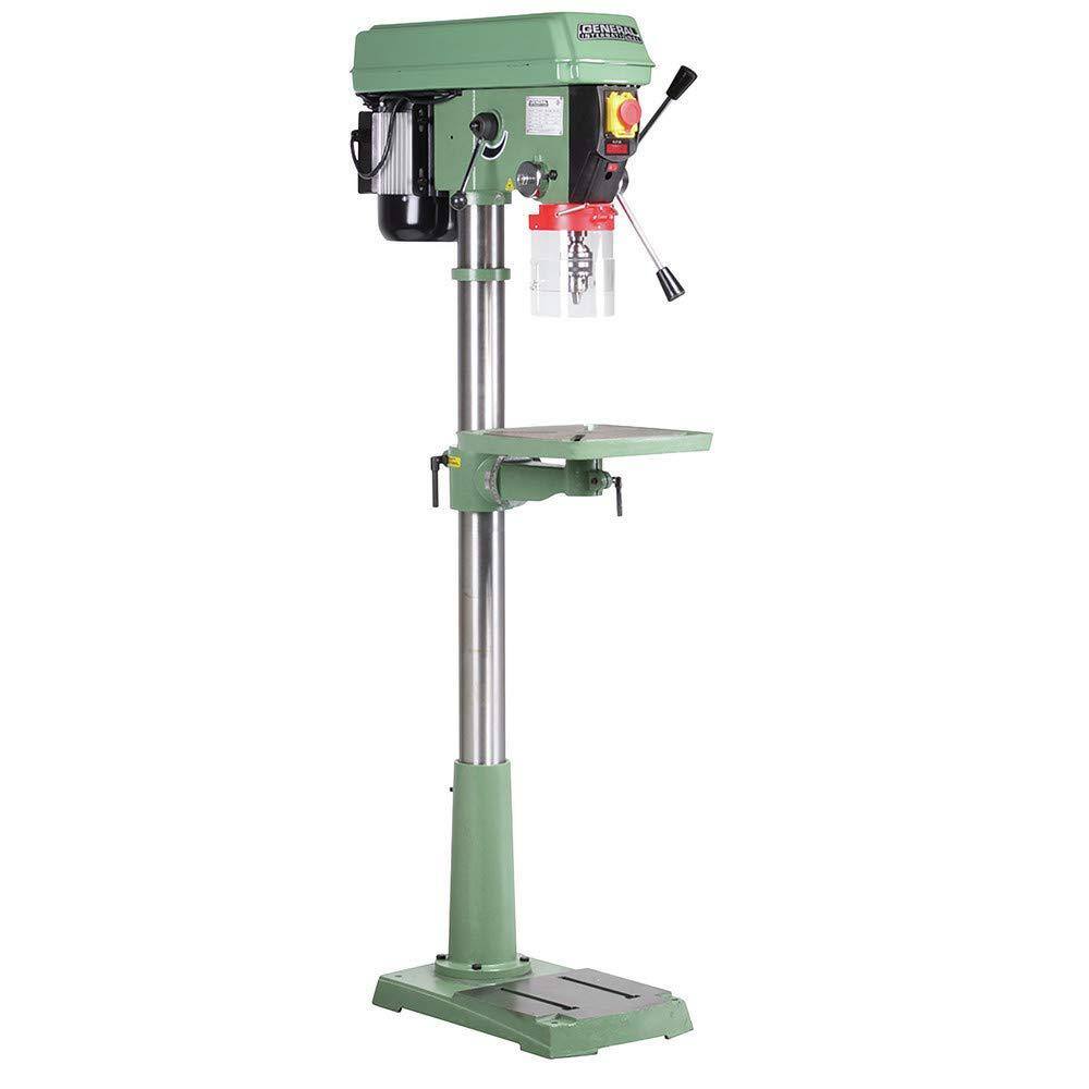 General International 17 in. 50-Speed Drill Press with 58 in. Chuck Built-In Laser Pointer 75-165 M1