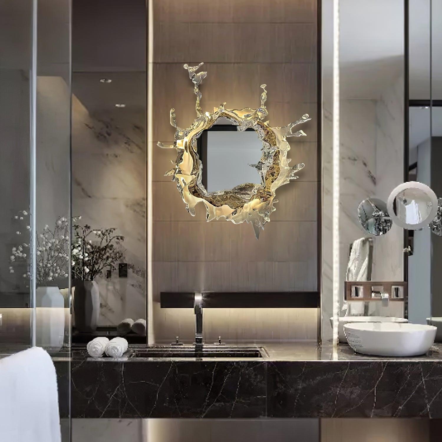 Water Drop Mirror Wall Lamp