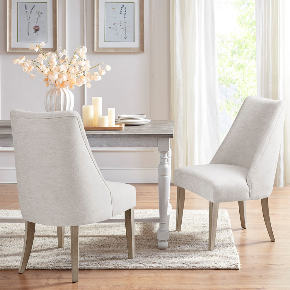 Martha Stewart Winfield Upholstered Farmhouse Dining Chair   Farmhouse   Dining Chairs   by Olliix  Houzz