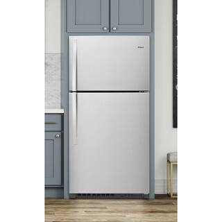 Whirlpool 21.3 cu. ft. Top Freezer Refrigerator in Monochromatic Stainless Steel WRT541SZDM