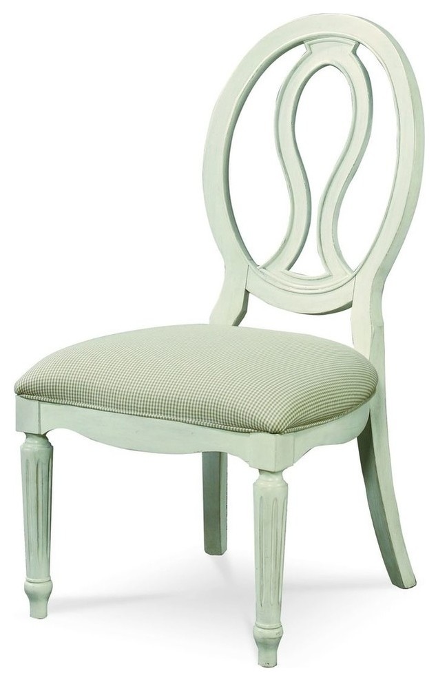 Summer Hill Pierced Back Side Chair  Cotton  Set of 2   Traditional   Dining Chairs   by Unlimited Furniture Group  Houzz