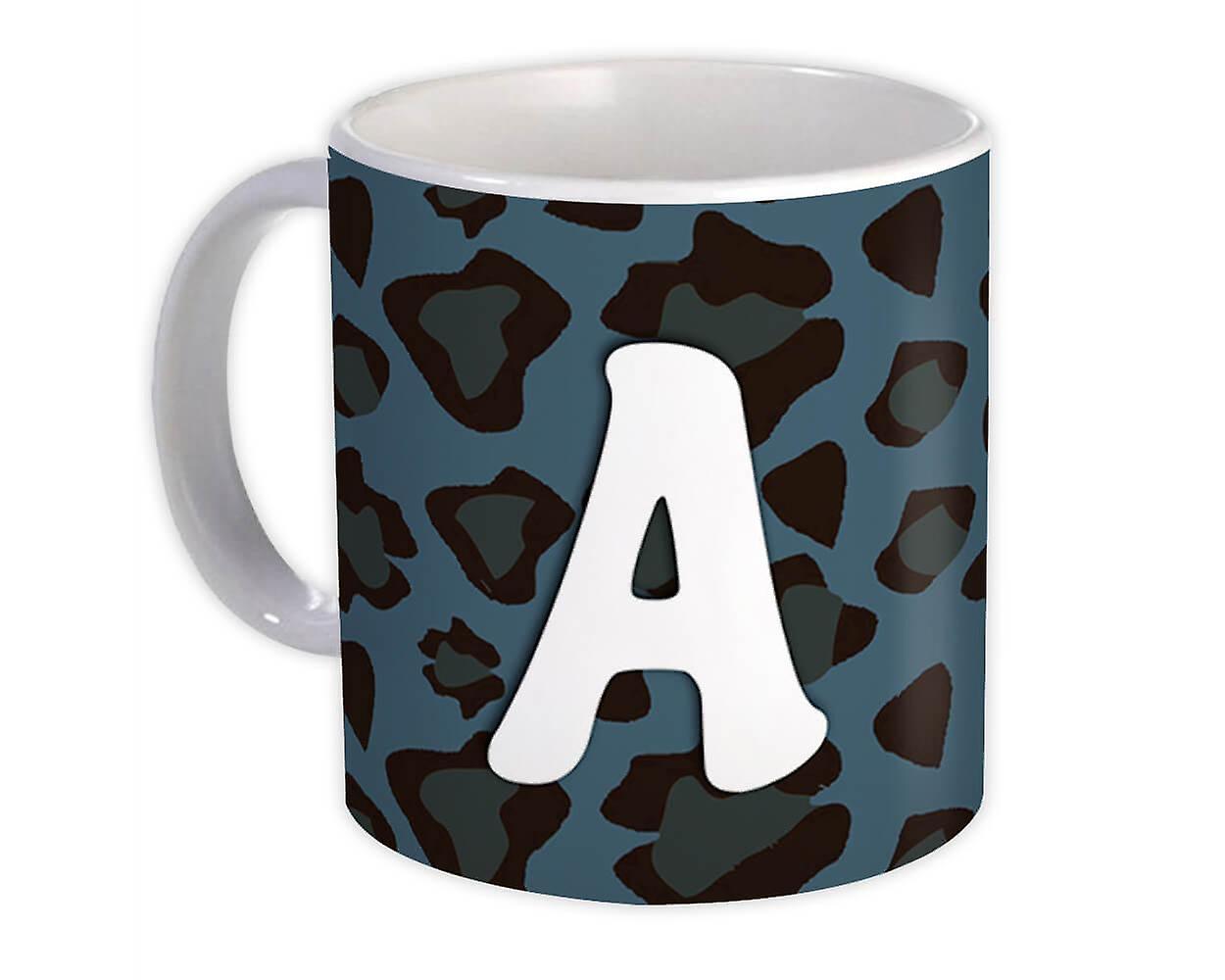 Gift Mug: Monogram Letter A Blue