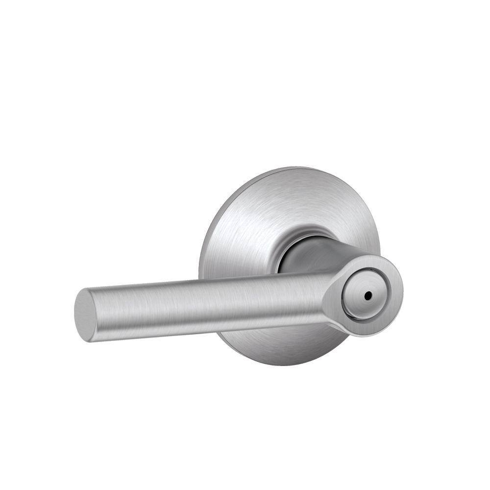 Schlage Broadway Satin Chrome Privacy BedBath Door Handle F40 BRW 626