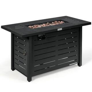 Alpulon 42 in. 60000BTU Fire Pit Propane Gas Fire Pit Table Rectangular Tabletop ZY1C0327