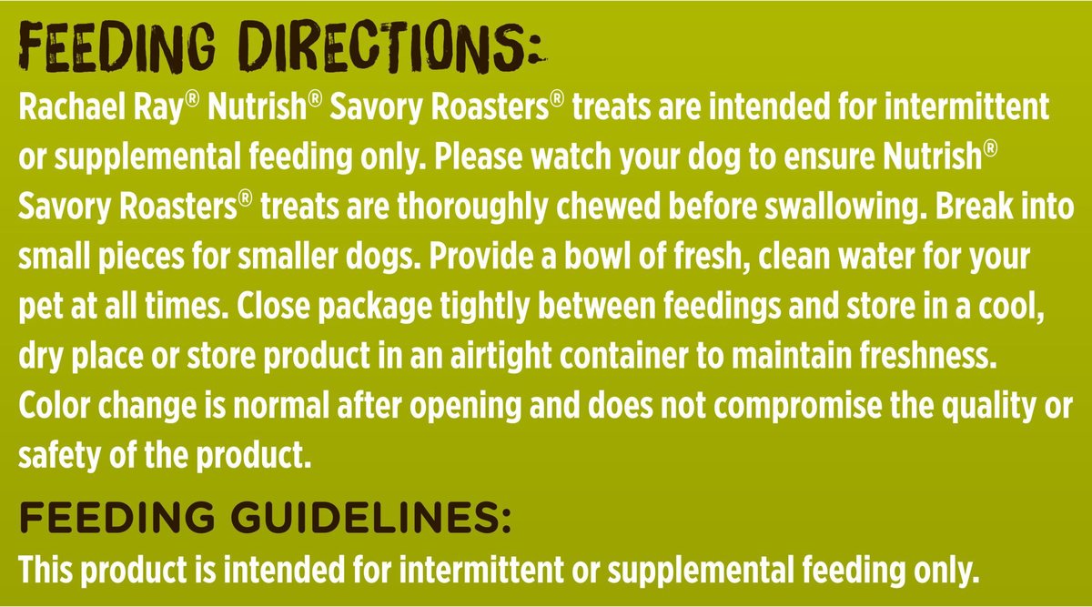 Rachael Ray Nutrish Savory Roasters Chicken Recipe Dog Treats， 30-oz bag