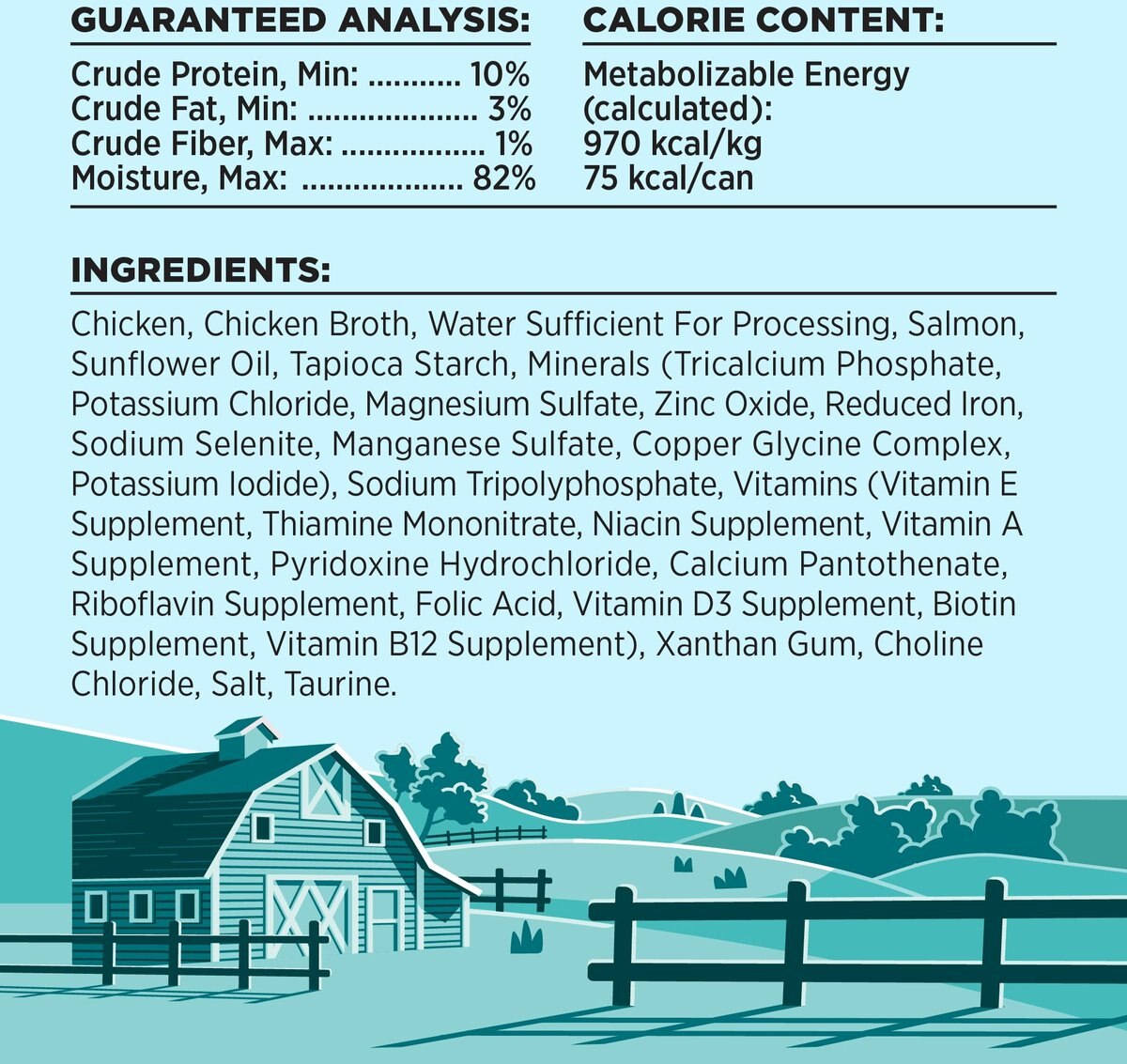 BIXBI Liberty Chicken and Salmon Recipe in Broth Grain-Free Wet Cat Food， 2.75-oz can， case of 24