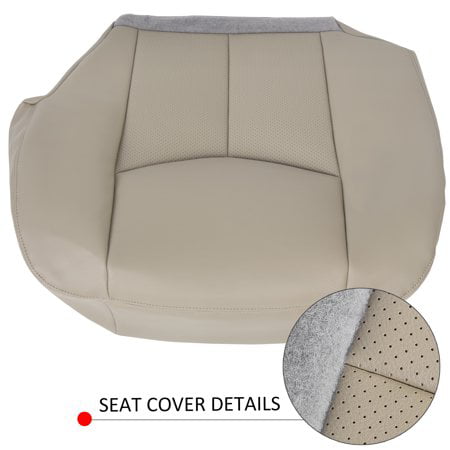 Kojem Driver Side Bottom Seat Cover for 2003 2004 2005 2006 Cadillac Escalade ESV EXT Tan Synthetic Leather 0306ESC152DRBT， 12510306SLNWPIT