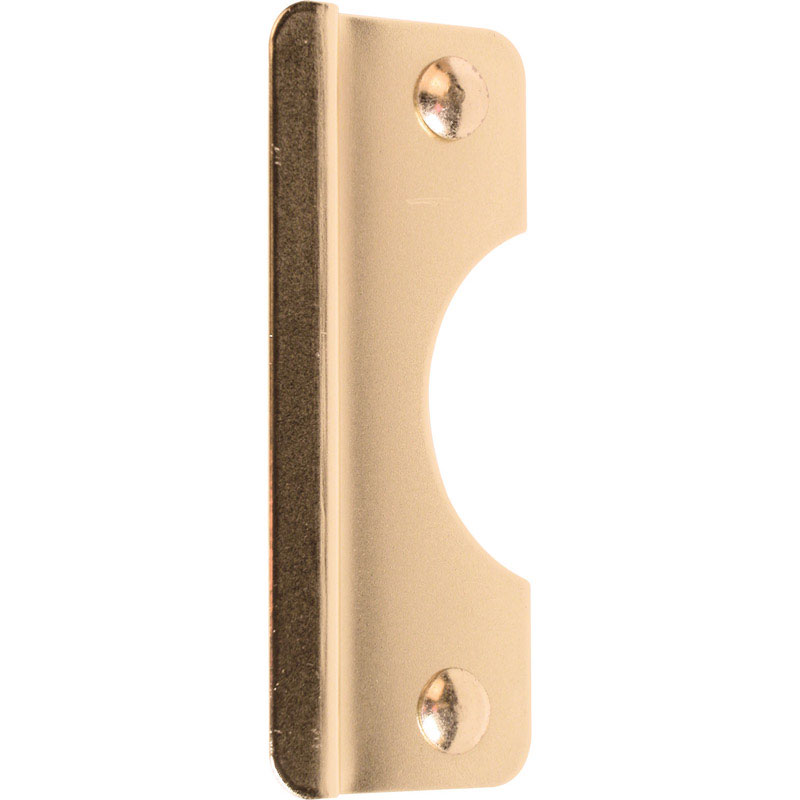 Prime-Line 6 in. H X 2.625 in. L Brass-Plated Steel Latch Shield