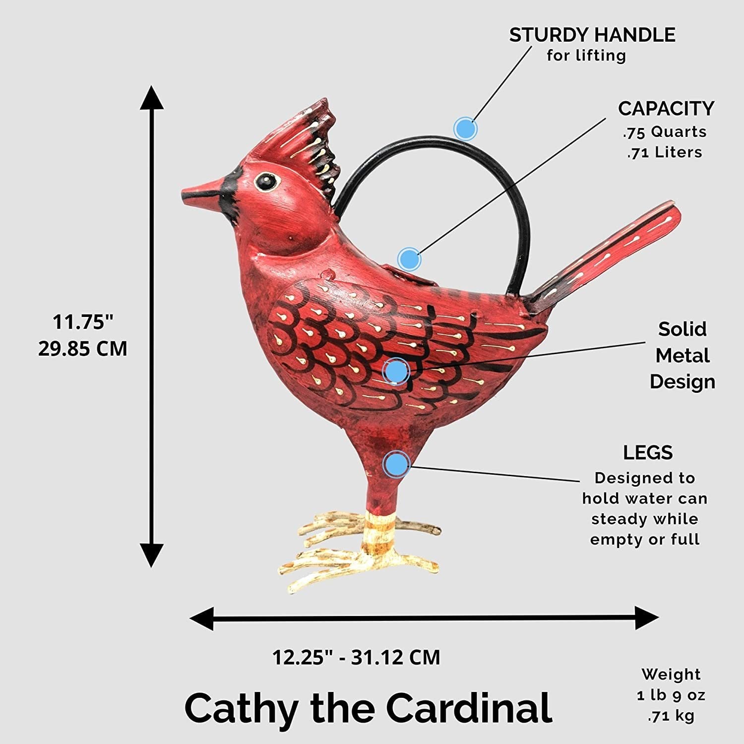 Cardinal Watering Can