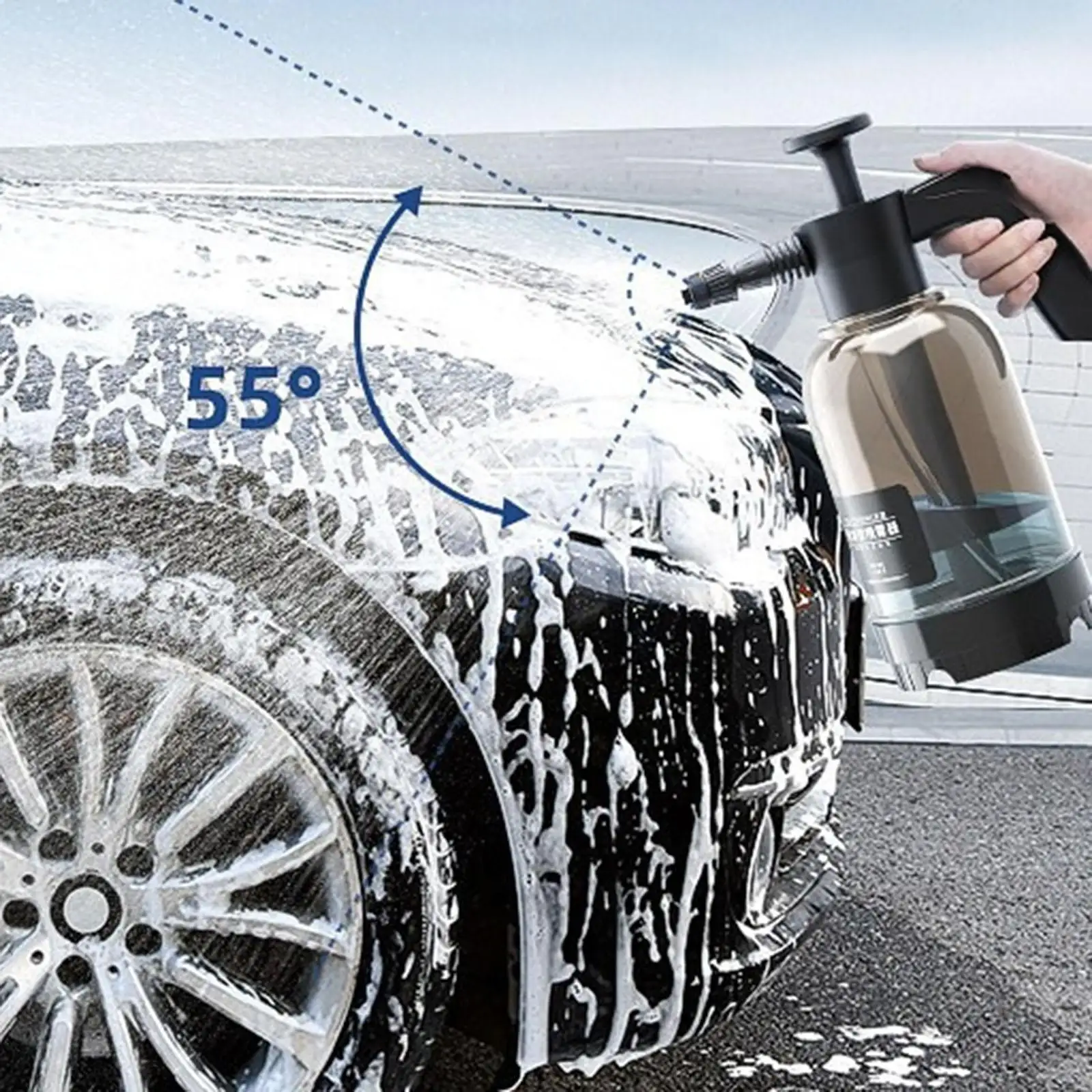 Portable Multi Functional Hand Pressure 2L Lance Blaster Car Wash Pump Water Sprayer Foam Sprayer for Car Detailing