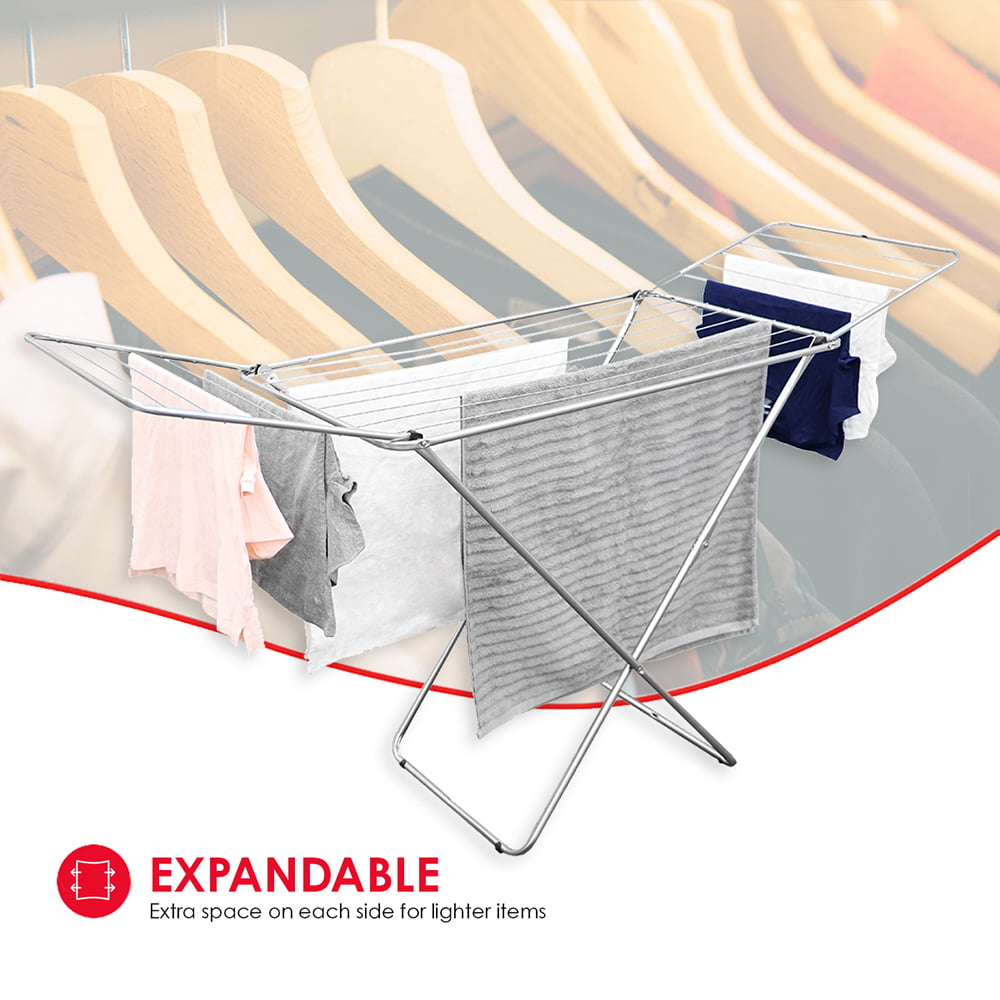 Home Basics Enamel Coated Steel Clothes Drying Rack