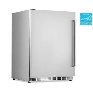 NewAir 24 in. 5.3 cu. ft. Commercial Built-in Beverage Refrigerator in Stainless Steel ​NCR053SS00