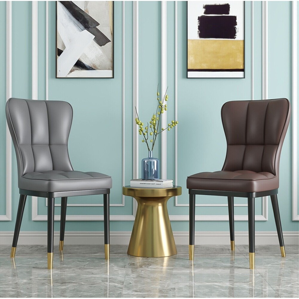 Faux Leather Upholstered Dining Chairs