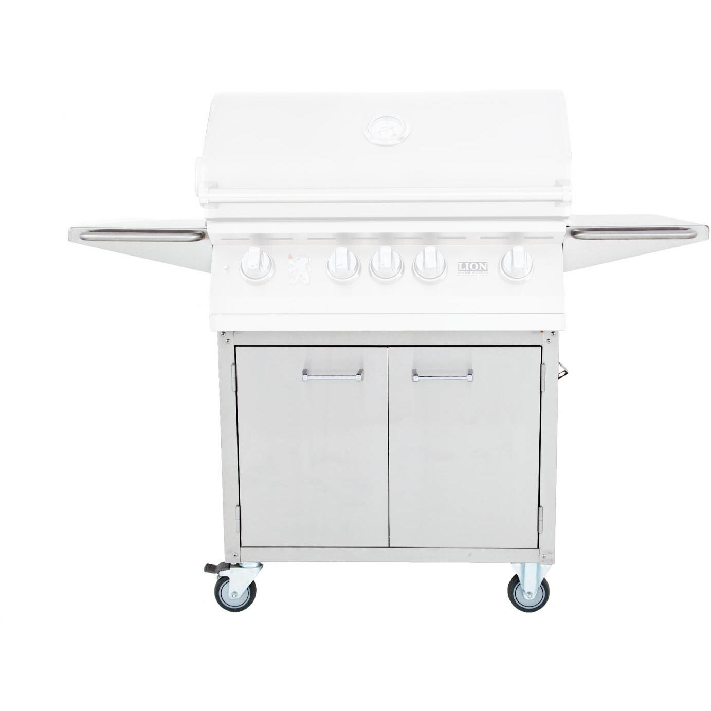 Lion 32-Inch Stainless Steel Grill Cart With Access Doors