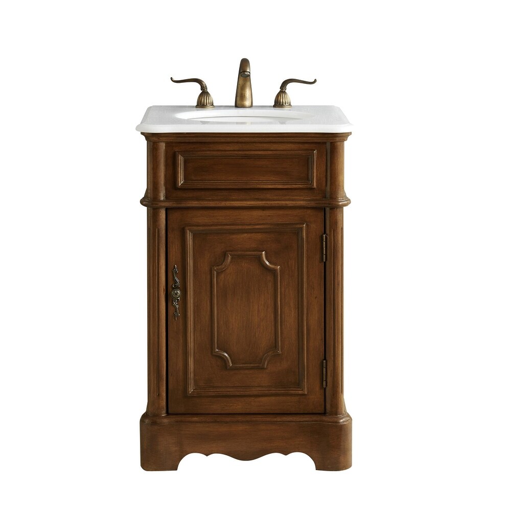 Chalfont Bathroom Vanity Cabinet Set with Marble Top