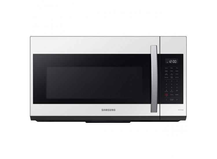  Bespoke 1.9 Cu. Ft. White Glass Smart Over-The-Range Microwave With Sensor Cooking