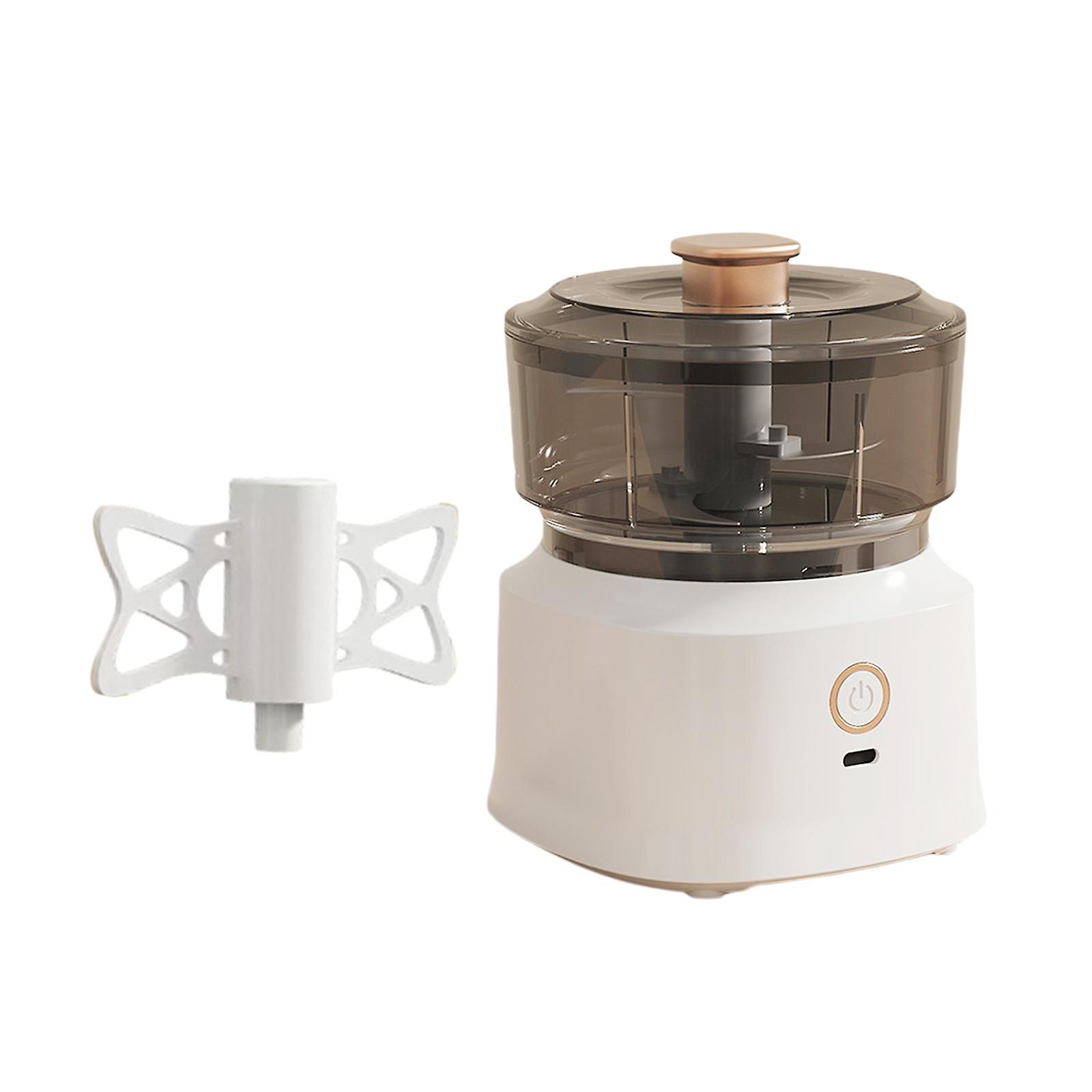 Food Processor 350ml Automatic Multipurpose Meat Mincer For Food Chili Onion White With Mixer