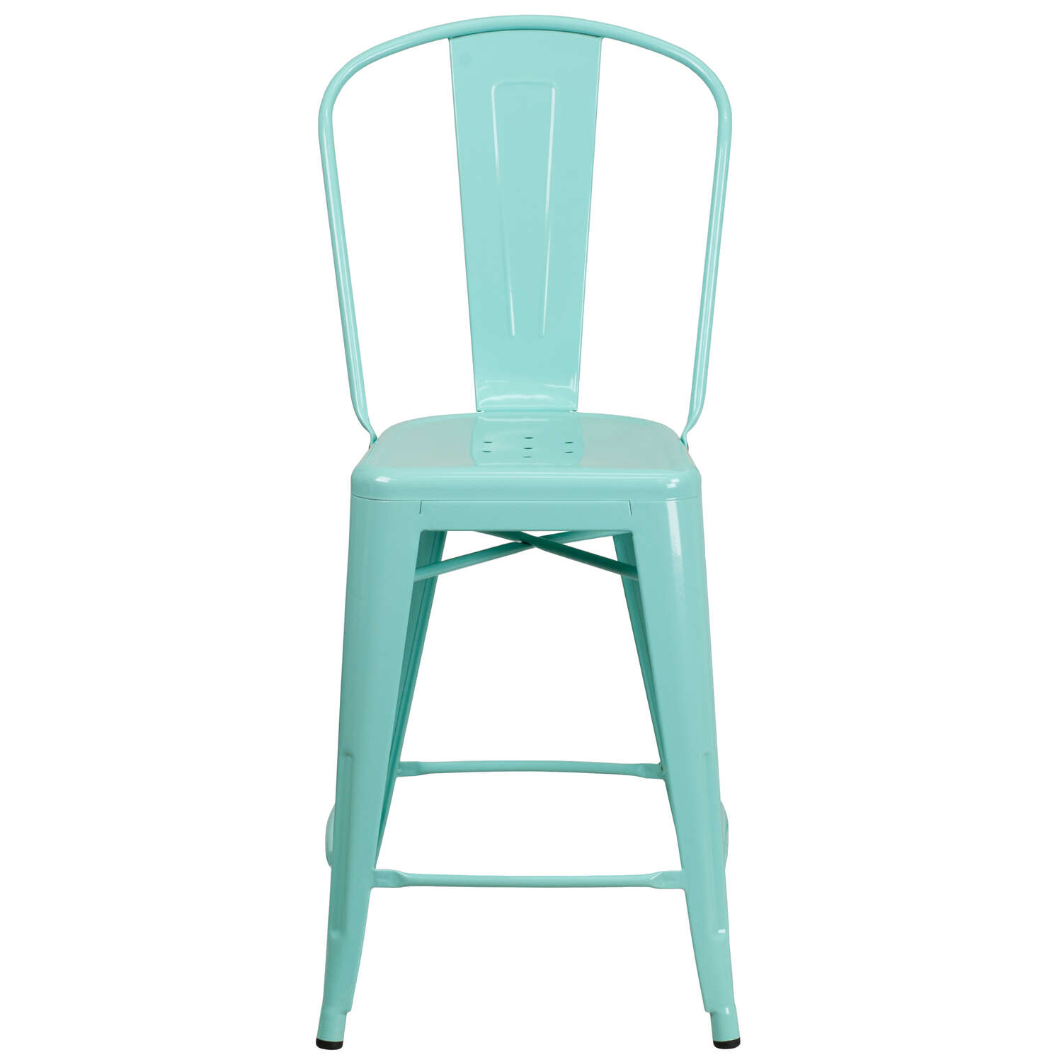 Flash Furniture 1 pk Mint Green Metal Contemporary Bar Stool