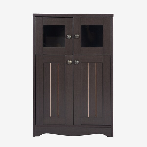 Wooden Cabinet with 2 doors and 3 shelves