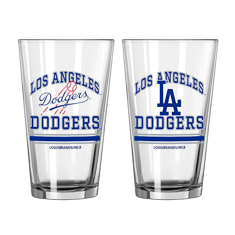 Los Angeles Dodgers 16oz. Pint Glass Two Pack