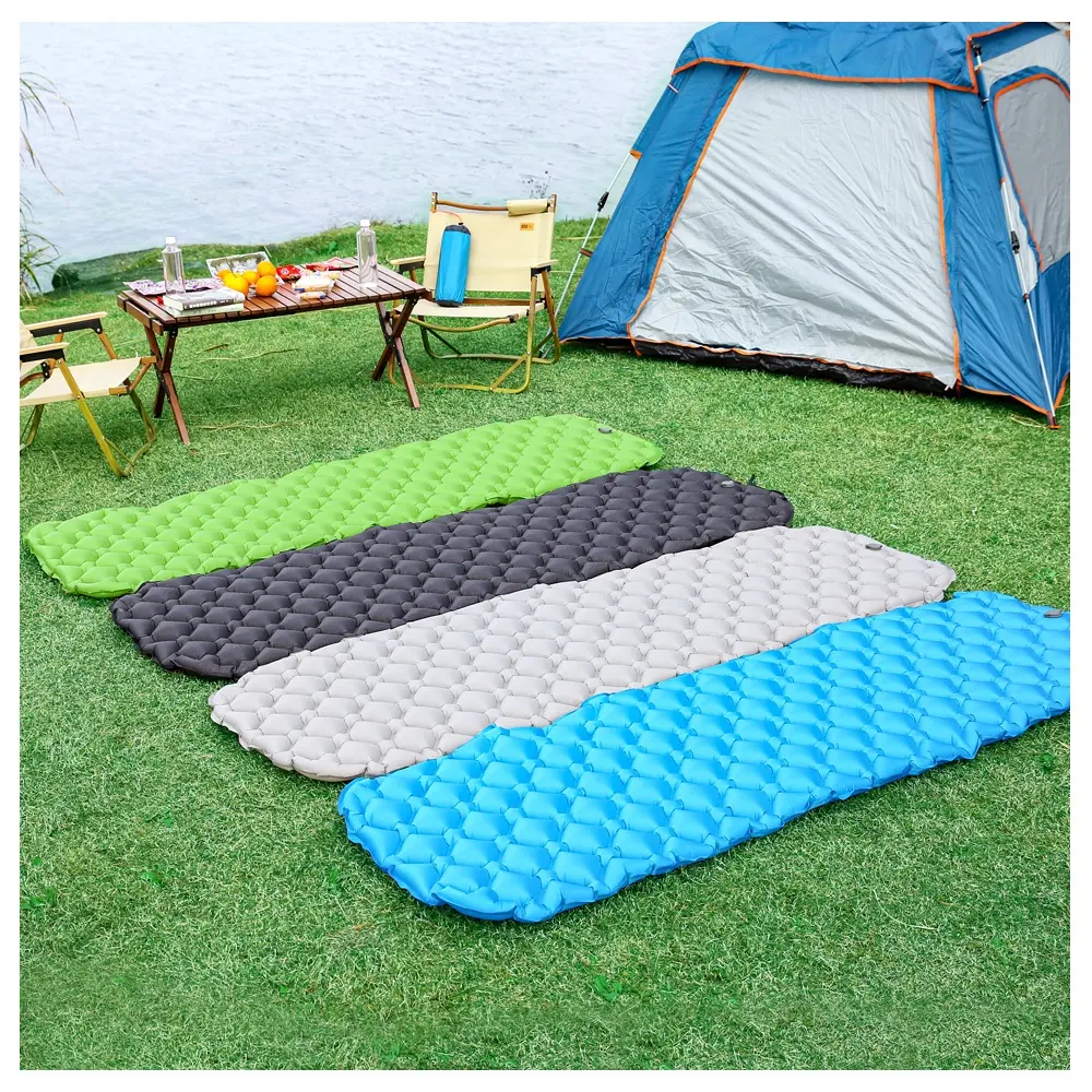 outdoor camping mattress waterproof  self inflating Ultralight Inflatable Camping Mat Pad for hiking and climbing