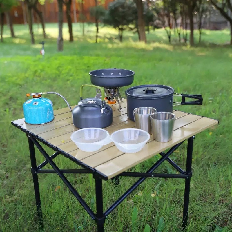 winpolar Factory sales outdoor camping tool  cookware aluminum cookware and utensils cooking pot set