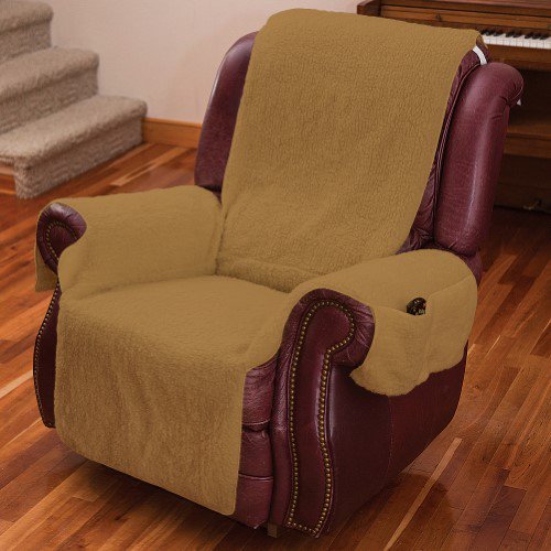 MSR Imports Solid Polyester Recliner Slipcover, Red