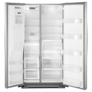 Whirlpool 28 cu. ft. Side by Side Refrigerator in Fingerprint Resistant Stainless Steel WRS588FIHZ