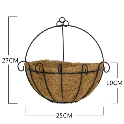 Hot Selling Wholesale Wall Hanging Flower Basket Decoration Hanging Baskets Flowers Outdoor Coconut Palm Hanging Basket