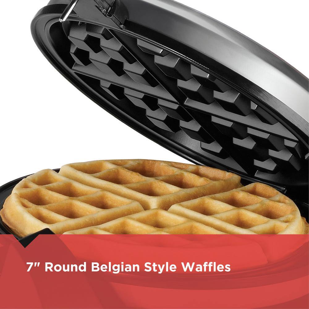 BLACK+DECKER 2-Slice Black Stainless Steel American Waffle Maker WM1404S