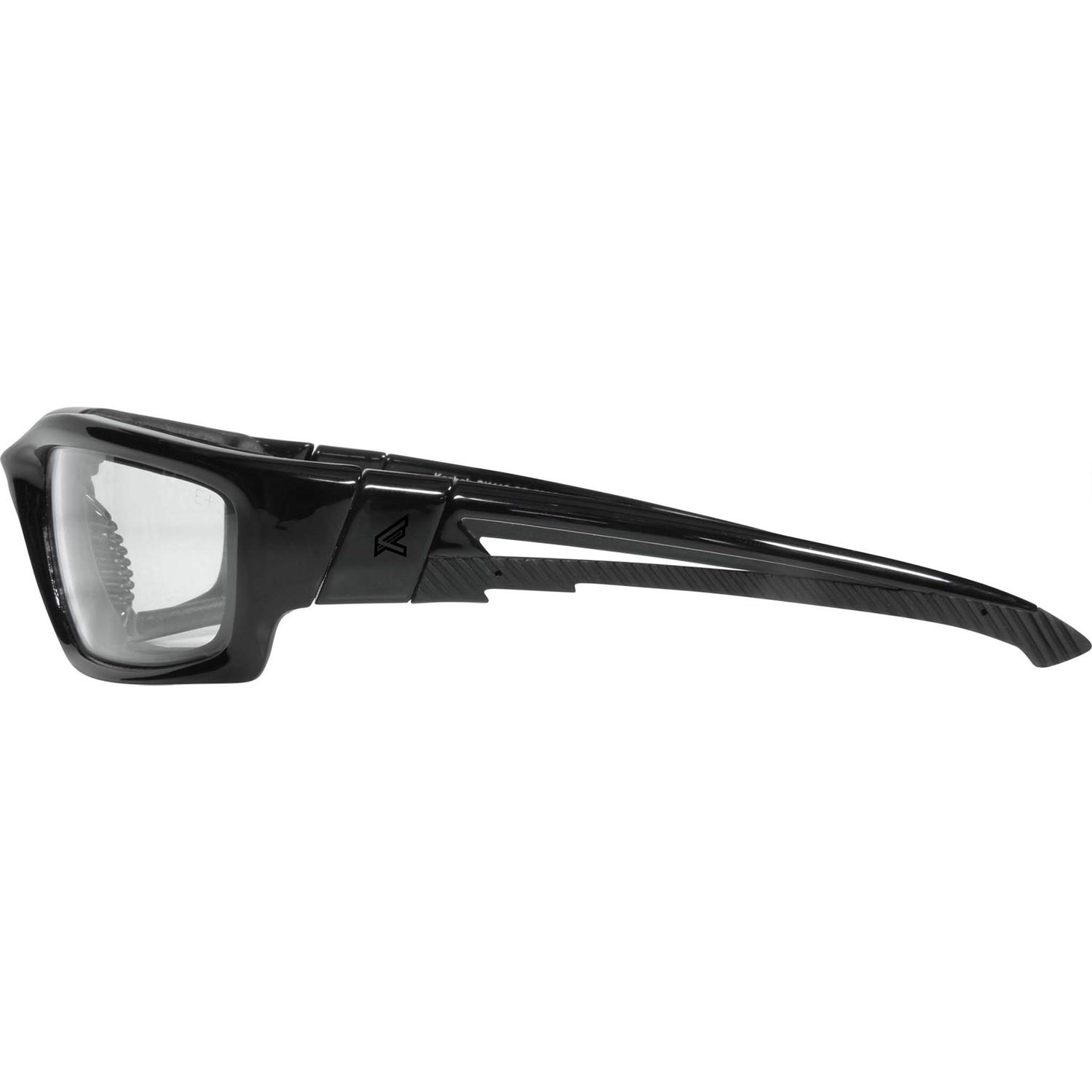 Edge Eyewear Kazbek Anti-Fog Safety Glasses Clear Lens Black Frame 1 pk