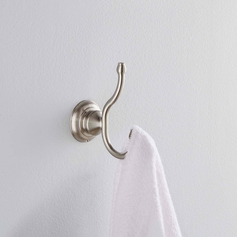 ARISTA Highlander Collection Double Robe Hook in Satin Nickel 3502-RHKJ-SN