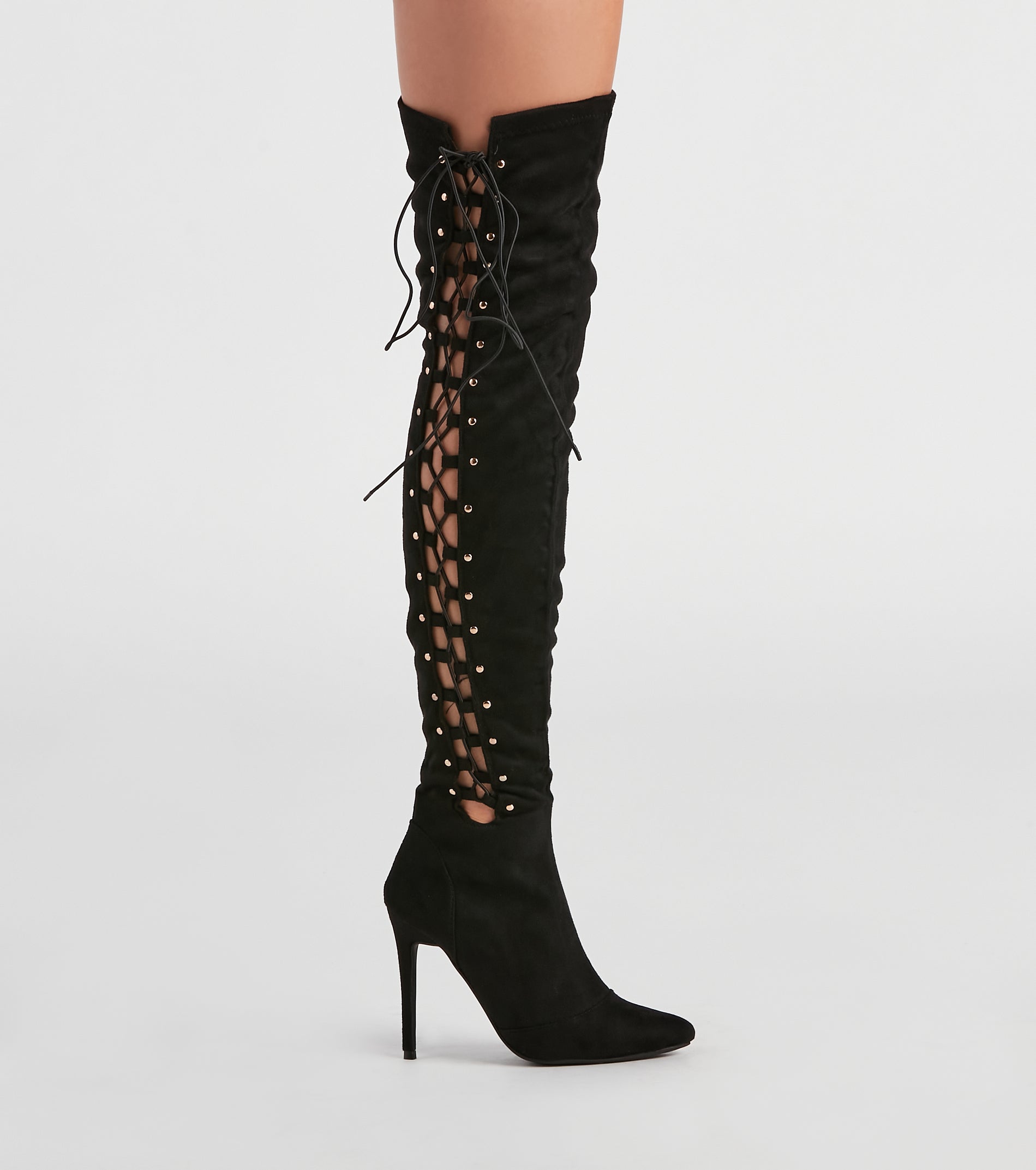 My Scene Lace Up Over The Knee Boots