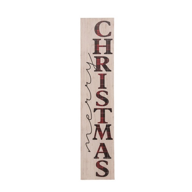 Transpac Wood 46 75 In Off white Christmas Merry Christmas Decor