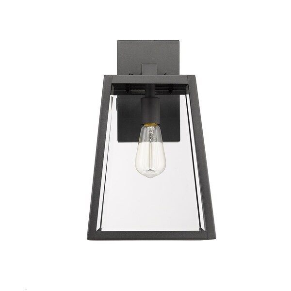 Chloe 1-light Textured Black Outdoor Wall Light Shopping - The Best Deals on Outdoor Wall Lanterns | 28993230